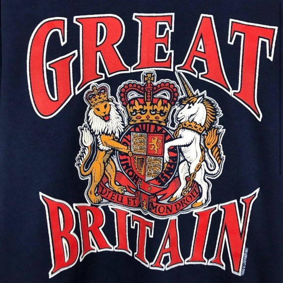 VINTAGE 1980s GREAT BRITAIN ENGLAND SWEATSHIRT SIZE M - Picture 4 of 4